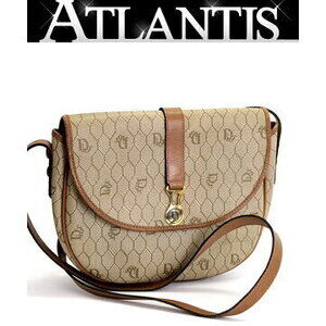 Christian Dior Honeycomb Shoulder Bag Beige Tan Leather